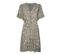 VERO MODA Abito da Donna Vmalba SS Short Dress Wvn Ga Noos, Nero, XS