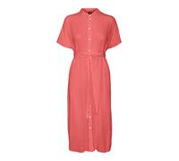 Vero Moda Vmmenny SS Abito Camicia Vitello Wvn Ga Vestito, Pesca della Georgia, M Donna