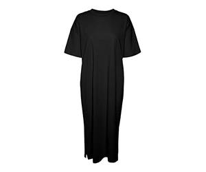 Vero Moda Abito da Donna Vmmolly SS Oversize Vitello Noos, Nero, S
