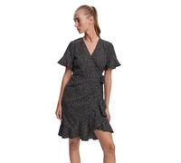 Vero Moda Abito Donna VMHENNA WRAP Regular Fit Giallo Nero Blu XS S M L XL