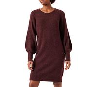 VERO MODA Vmsimone LS O-Neck Dress Ga Noos Vestito, Port Royale/Dettagli: mélange, XS Donna