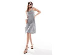 Vero Moda - Aware - Vestito corto color crema a righe allacciato dietro-Multicolore XL