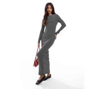 Vero Moda - Aware - Vestito midi a maniche lunghe in jersey nero a righe XS