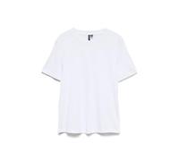 VERO MODA Top Manica Corta Girocollo Taglio Classico Donna Basic, Colore:Bianco-2, Taglia:L