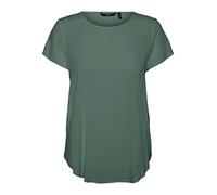 Vero Moda Becca Plain - Maglietta a Maniche Corte, Laurel Wreath, L