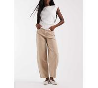 Vero Moda - Billie - Jeans bombati a vita alta color visone-Neutro W27