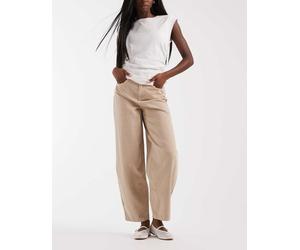 Vero Moda - Billie - Jeans bombati a vita alta color visone-Neutro W29