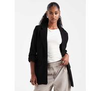 Vero Moda - Blazer nero con maniche arricciate 34