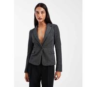 Vero Moda - Blazer nero e argento glitterato aderente elasticizzato 34