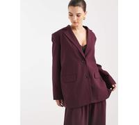 Vero Moda - Blazer oversize bordeaux in coordinato-Rosso 38
