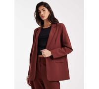 Vero Moda - Blazer sartoriale ampio bordeaux in coordinato-Rosso 34
