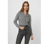 VERO MODA Body a camicia 'Erika' nero / bianco Donna VERO MODA XS