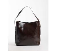 Vero Moda - Borsa a secchiello da spalla marrone con dettagli in metallo dorati One Size