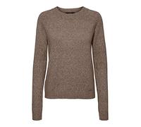 Vero Moda Camicetta Donna Manica Corta Girocollo, Noce/Dettaglio: Melange, M