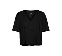 VERO MODA Camicia da donna 'Jesmilo' nero Donna - Abbigliamento - Taglie comode - Camicie e tuniche - Camicette e top VERO MODA S