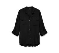 VERO MODA Camicia da Donna Vmbumpy L/S New Noos, Nera, L, Nero, L