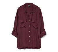 VERO MODA Vmbumpy L/S Shirt New Noos Camicia da Donna, Winetasting, S