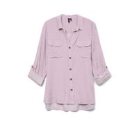 Vero Moda Camicia da Donna Vmbumpy L/S New Wvn Ga Noos, BonBon, L