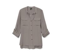 Vero Moda Camicia da Donna Vmbumpy L/S New Wvn Noos, Moon Rock, S