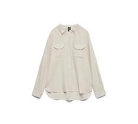 VERO MODA Camicia da Donna Vmbumpy LS Glitter Wvn Ga Noos, Biancaneve, XS, Biancaneve, XS