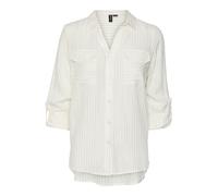 Vero Moda - VMBUMPY LS GLITTER SHIRT WVN GA NOOS Bianco - Abbigliamento XS Bianco