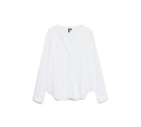 Vero Moda Camicia Damen in misto lino-viscosa con elegante fila di bottoni e sco