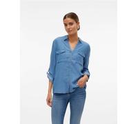 Vero Moda - Camicia in denim blu medio S