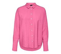 VERO MODA Camicia morbida con colletto. Rosa Fucsia