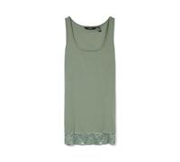 Vero Moda Canotta da Donna con Orlo in Pizzo con Scollo a U, Laurel Wreath, L