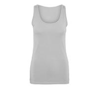 Vero Moda Canotta da Donna Vmlulu Lunga Jrs Ga Noos, Super Light Grey Melange, XL