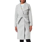 Vero Moda Vmpaula Fie Cappotto Lungo Noos, Chiaro Grigio Melange, XL Donna