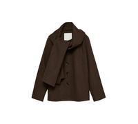 Vero Moda cappotto donna misto lana con fusciacca marrone