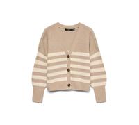 Vero Moda Cardigan da Donna Vmlea LS con Scollo a V Noos, Moon Rock, M, Roccia lunare, M