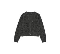 VERO MODA Cardigan da Donna Vmzuzu LS con Scollo a V, Grigio Scuro, S, Misto Grigio Scuro., S