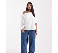 Vero Moda Curve - Billie - Jeans bombati lavaggio blu medio a vita alta 52
