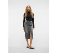 Vero Moda Curve - Gonna in denim grigio medio M