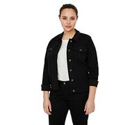 VERO MODA CURVE Vmruna LS Slim DNM Jck Mix Ga Cur Noos Giacchetto Denim, Nero, 48 Donna
