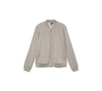 VERO MODA Damen Blousonjacke Fly Away Kragen Reißverschluss Leichte Jacke, Colore:Beige-2, Taglia:M
