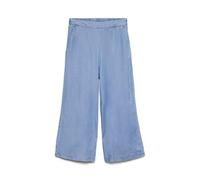 VERO MODA Damen Culotte Hose elastischer Bund weites Bein., Colore:Blu-3, Taglia:L