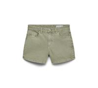 VERO MODA Damen Jeansshorts con Orlo a Frange e Zip