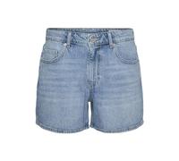 VERO MODA Damen Jeansshorts con Orlo a Frange e Zip