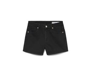 VERO MODA Damen Jeansshorts con Orlo a Frange e Zip