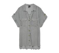 VERO MODA Damen Vmbumpy S/S Shirt Wvn Ga Noos Kurzarmbluse, Blu, M
