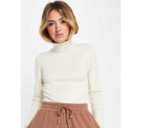 Vero Moda - Dolcevita in maglia color crema-Bianco XL