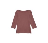 VERO MODA Donna Maglietta Elasticizzato a Manica 3/4, Scollo a Barca, Top Aderente, Manica Lunga.