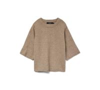 VERO MODA Donna Vmboom 2/4 O-Nk Oversize Pullove Ga Noos, Tortora Caldo, M