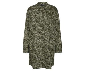 VERO MODA Edith - Vestito da donna con leopardo, cachi., M