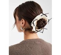 Vero Moda - Elastico per capelli color crema con fiocchi applicati-Bianco One Size