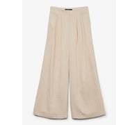 Vero Moda Fea Mw Palazzo Pants Beige - Taglia 38 Abbigliamento Donna Pantaloni
