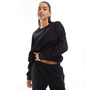 Vero Moda - Felpa oversize nera in coordinato-Nero M